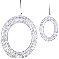 Northlight 18" Led Lighted Hanging Wreath Christmas Window Decor
