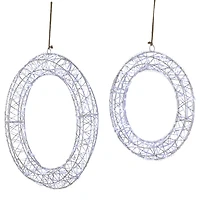 Northlight 18" Led Lighted Hanging Wreath Christmas Window Decor