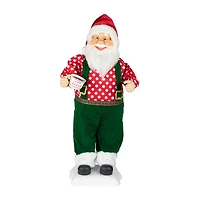 Northlight 24" Animated And Musical Santa Claus With Hot Cocoa Christmas Figurine