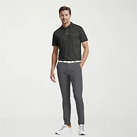 PGA TOUR Airflux Heathered Mens Short Sleeve Polo Shirt