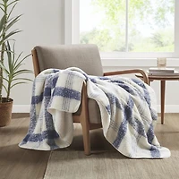 Woolrich Bloomington Faux Mohair To Sherpa Throw