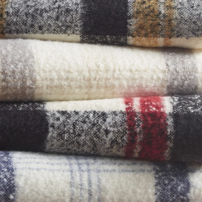 Woolrich Bloomington Faux Mohair To Sherpa Throw