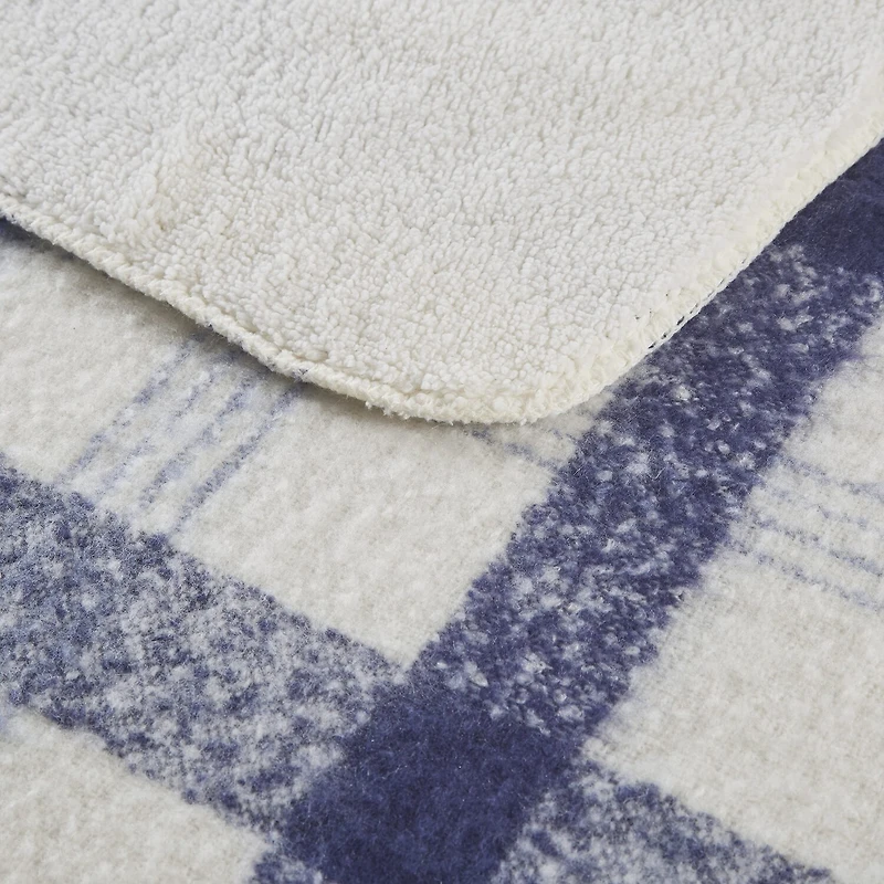 Woolrich Bloomington Faux Mohair To Sherpa Throw