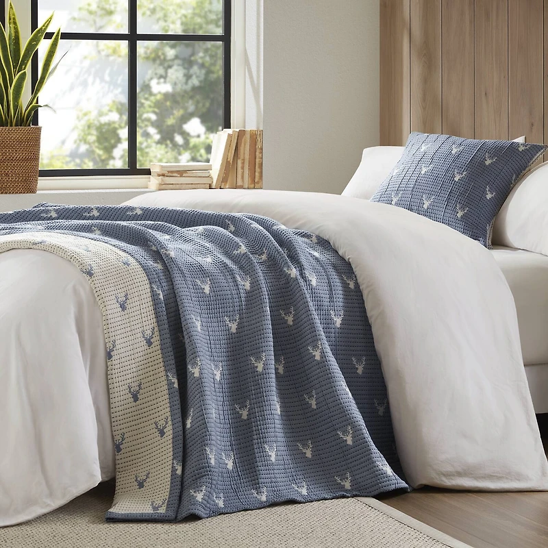 Woolrich Keystone Jacquard Reversible 2 Piece Throw & Pillow Set