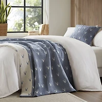 Woolrich Keystone Jacquard Reversible 2 Piece Throw & Pillow Set
