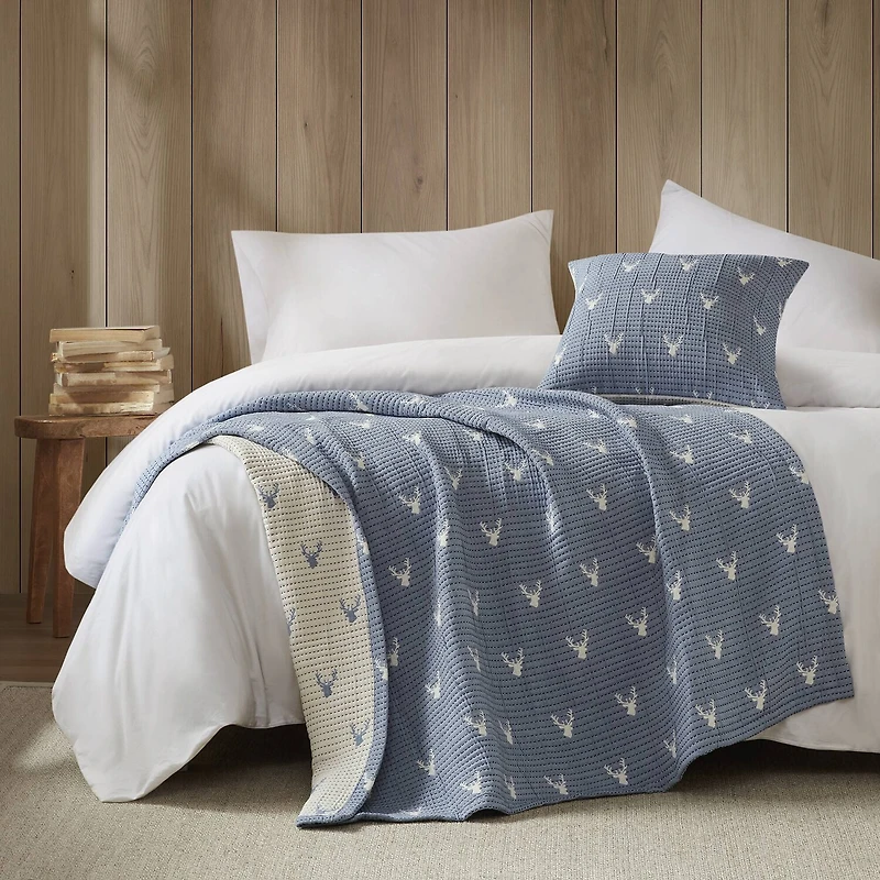 Woolrich Keystone Jacquard Reversible 2 Piece Throw & Pillow Set
