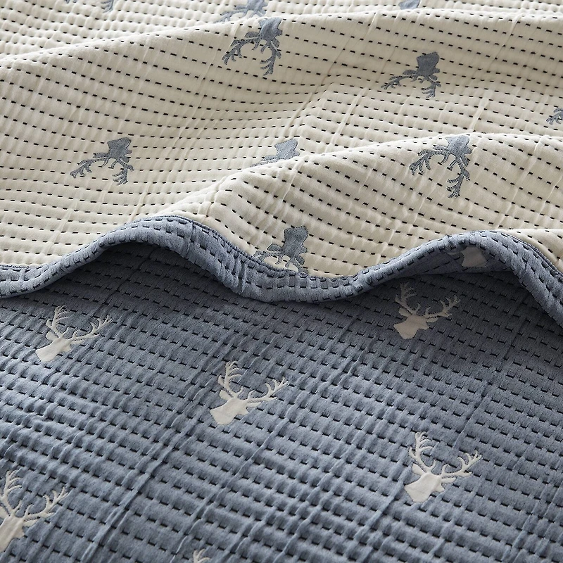 Woolrich Keystone Jacquard Reversible 2 Piece Throw & Pillow Set