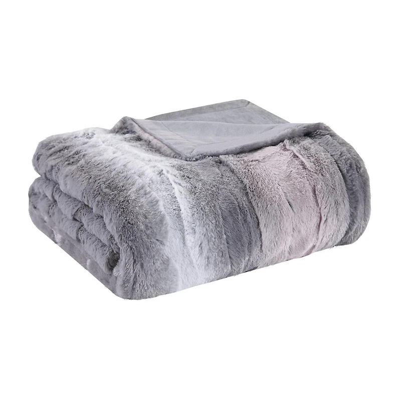 Madison Park Marcelle Faux-Fur Throw