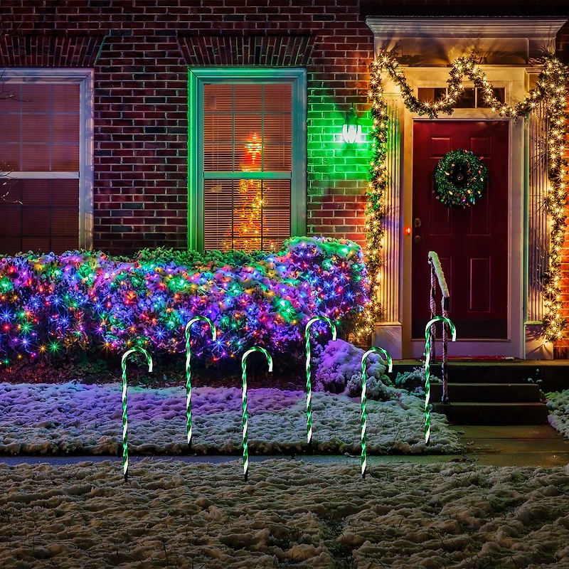 Northlight 28" Lighted Candy Cane Christmas Yard Art