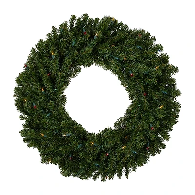 Northlight 30" Prelit Canadian Pine Wreath