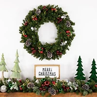 Northlight 30" Prelit Canadian Pine Wreath