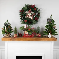 Northlight 12" Santa Claus "Merry" Sleigh Christmas Tabletop Decor