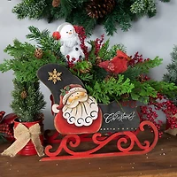 Northlight 12" Santa Claus "Merry" Sleigh Christmas Tabletop Decor