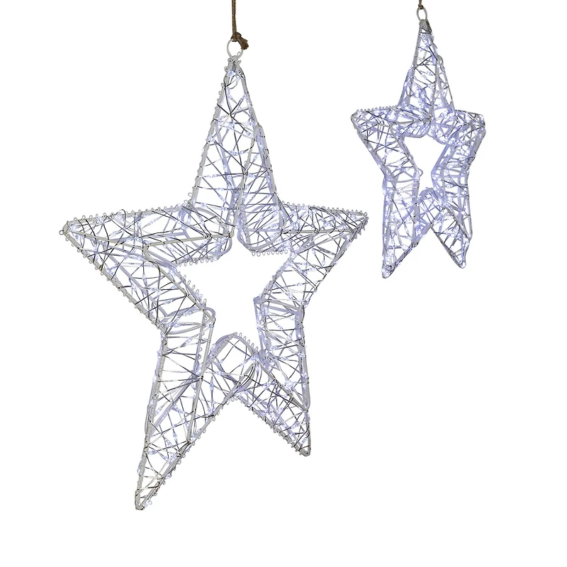 Northlight 18" Led Lighted Stars Christmas Window Decor