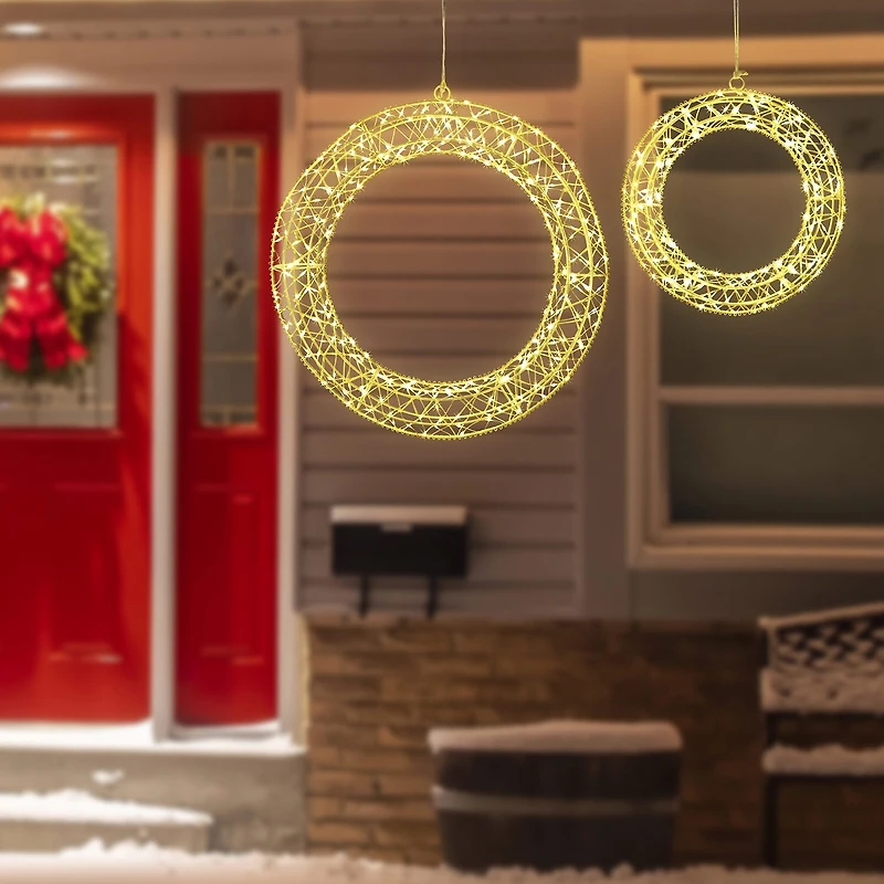 Northlight 18" Led Lighted Hanging Christmas Window Decor