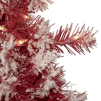 Northlight 24" Pre Lit Flocked Artificial Wreath