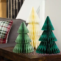 Northlight 15" Accordion Honeycomb Foldable Paper 1 Foot Christmas Tree