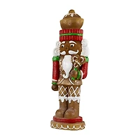 Northlight 26" Led Lighted Gingerbread Ceramic Christmas Nutcracker