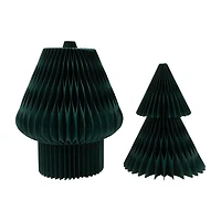 Northlight 4ft Tall Accordion Honeycomb Foldable Paper 4 Foot Christmas Tree