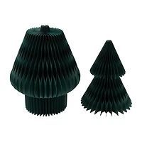 Northlight 4ft Tall Accordion Honeycomb Foldable Paper 4 Foot Christmas Tree