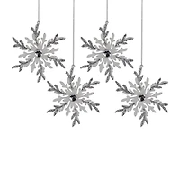 Northlight 6" Glitter Snowflakes Christmas Ornament