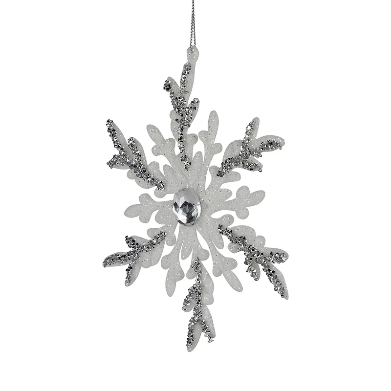 Northlight 6" Glitter Snowflakes Christmas Ornament