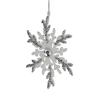 Northlight 6" Glitter Snowflakes Christmas Ornament