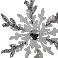 Northlight 6" Glitter Snowflakes Christmas Ornament