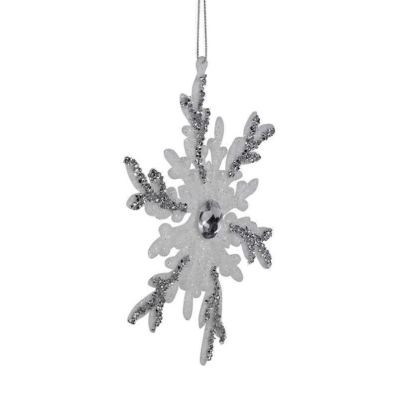 Northlight 6" Glitter Snowflakes Christmas Ornament