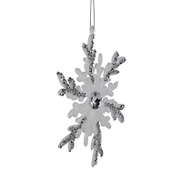 Northlight 6" Glitter Snowflakes Christmas Ornament