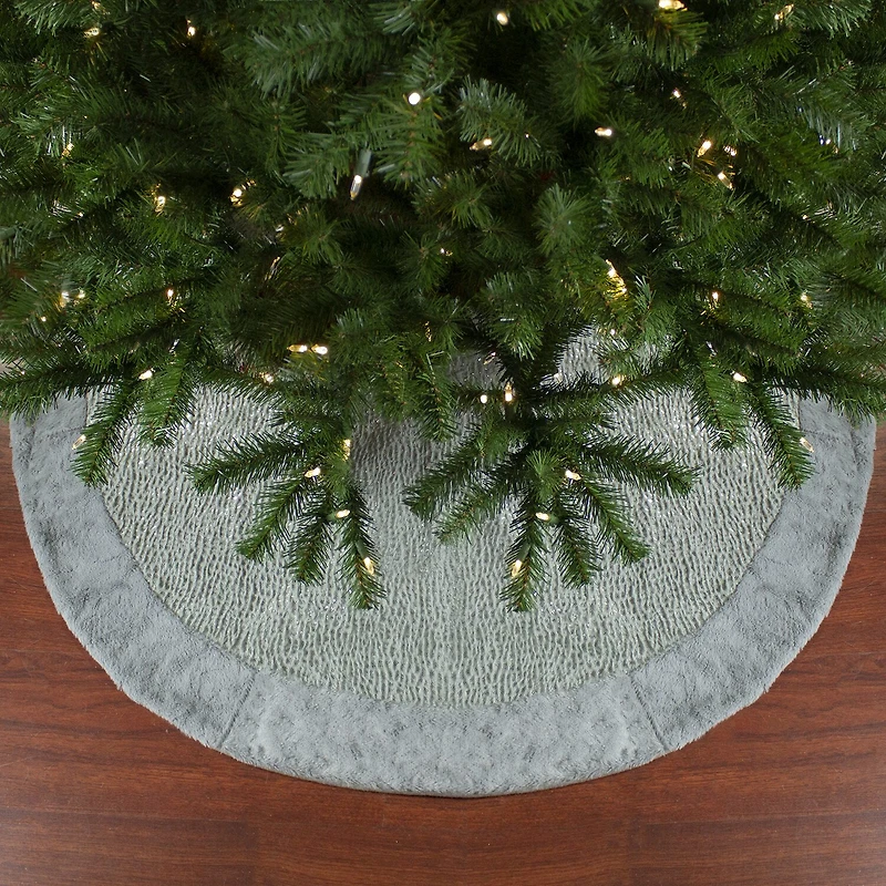Northlight 48" Faux Fur Snake Skin Pattern Indoor Tree Skirt