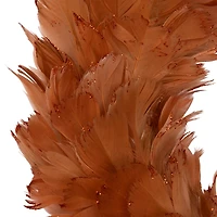 Northlight 15" Two Tone Feathers Wreath