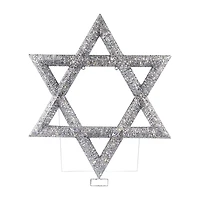 Northlight 36" Led Lighted Sequined Star Of David Christmas Yard Art