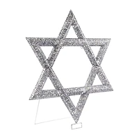 Northlight 36" Led Lighted Sequined Star Of David Christmas Yard Art