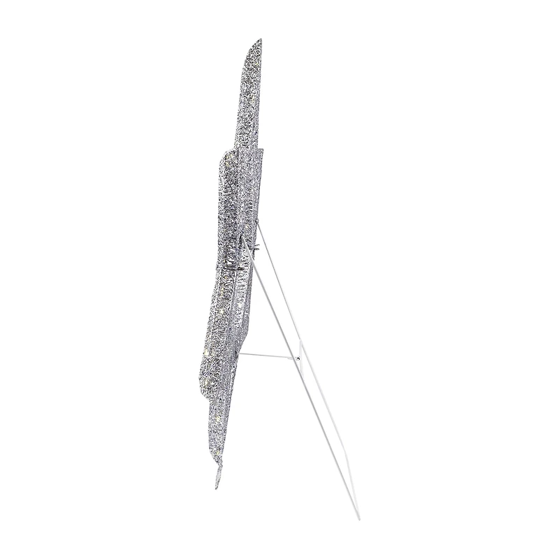 Northlight 36" Led Lighted Sequined Star Of David Christmas Yard Art