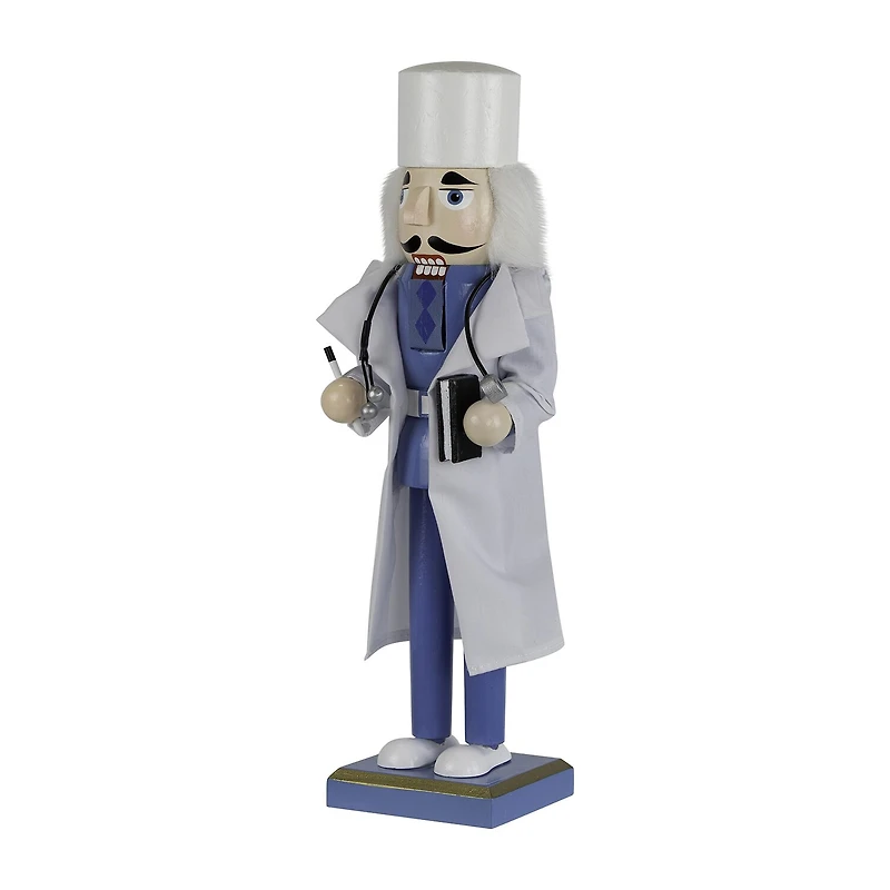 Northlight 14" Doctor With Stethoscope Wooden Wood Christmas Nutcracker