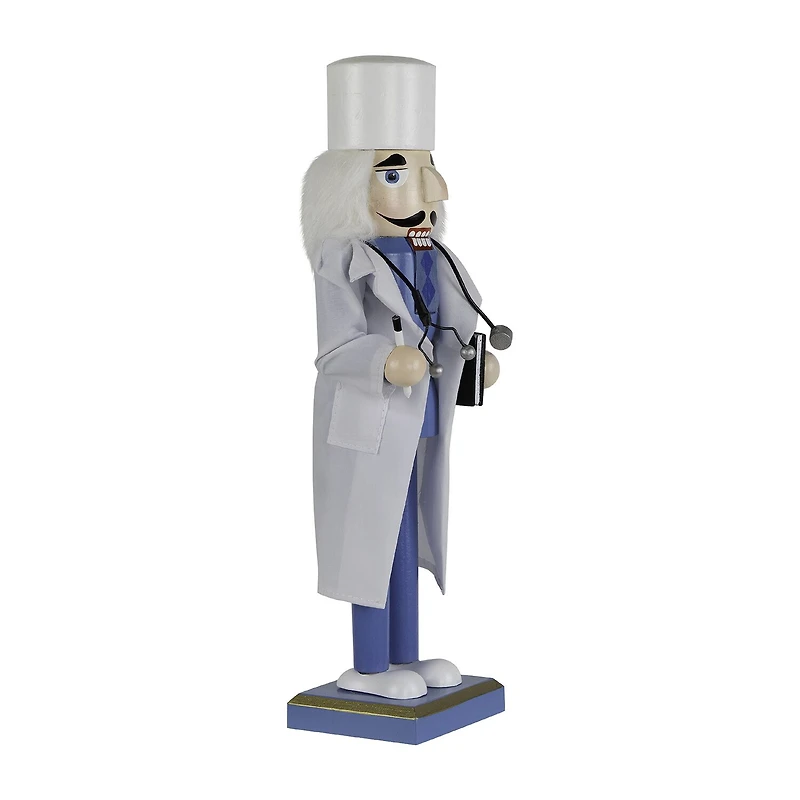 Northlight 14" Doctor With Stethoscope Wooden Wood Christmas Nutcracker