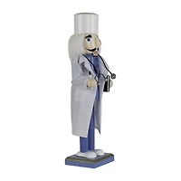 Northlight 14" Doctor With Stethoscope Wooden Wood Christmas Nutcracker