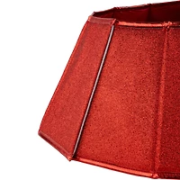 Northlight 27" Shiny Red Fabric Hexagonal Christmas Tree Collar