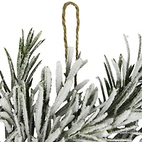 Northlight 20" Pine Cones And Berries Flocked Rosemary Wreath