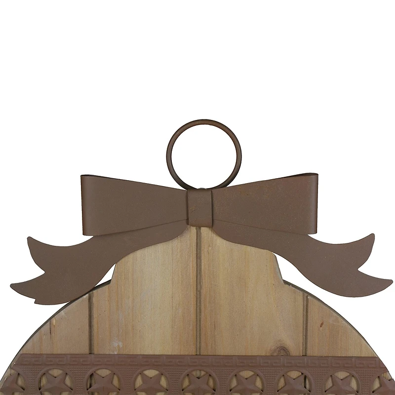 Northlight 17" Rustic Brown Peace Sign Wall Sign