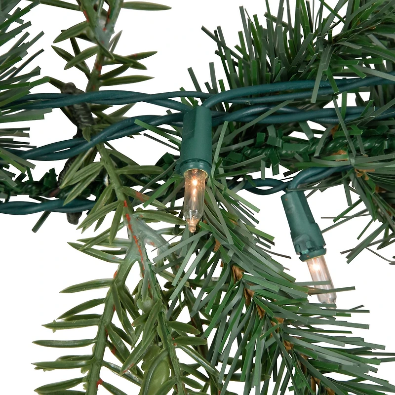 Northlight 9ft Real Touch™️ Pre Lit Blue Spruce Christmas Indoor Garland