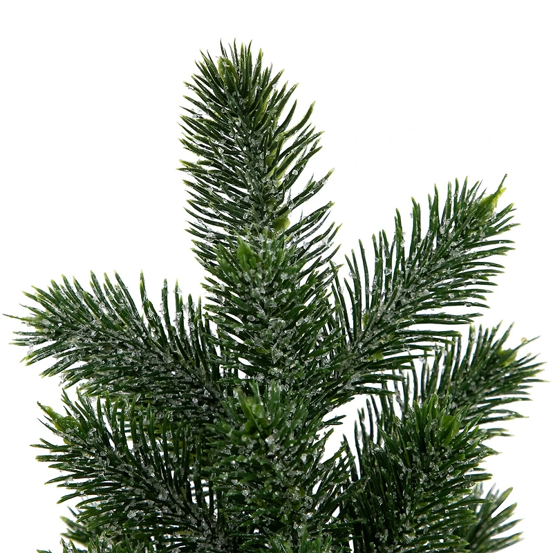 Northlight 10" Mini Iced Pine Artificial 1 Foot Pine Christmas Tree