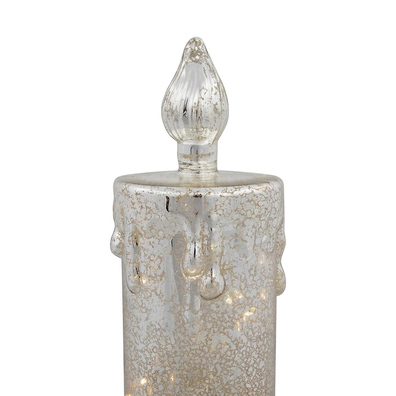 Northlight 13" Led Lighted Dripping Flameless Candle