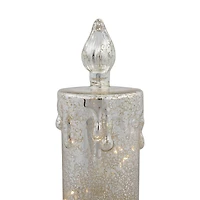 Northlight 13" Led Lighted Dripping Flameless Candle