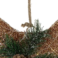 Northlight 23" Led Lighted Ombre Mesh Bow Christmas Window Decor