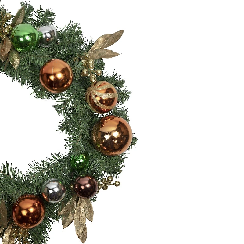 Northlight 24" Pine Foliage With Ornaments Wreath
