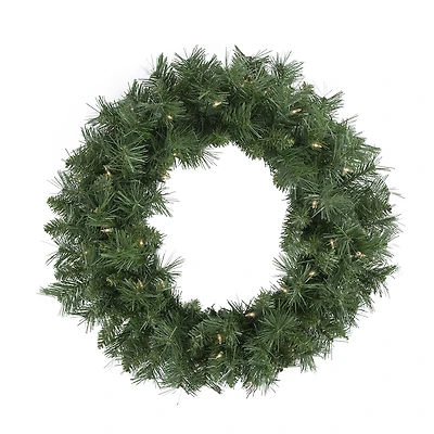Northlight 24" Pre Lit Chatham Pine Artificial Wreath
