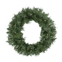 Northlight 24" Pre Lit Chatham Pine Artificial Wreath