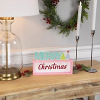 Northlight 10" Lighted "Merry Shadow Box" Flameless Candle